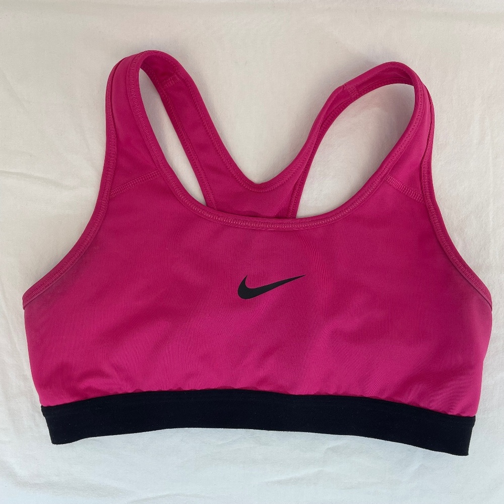 Nike Sports Bra Dri-fit Pink and Black Women’s Size Medium